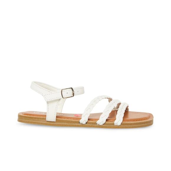 Steve Madden Kids JGEORGIA Flat Sandal, Black Leather, 13 US MSRP $49 - Picture 1 of 6